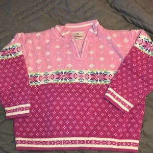 Hanna andersson pink Nordic sweater